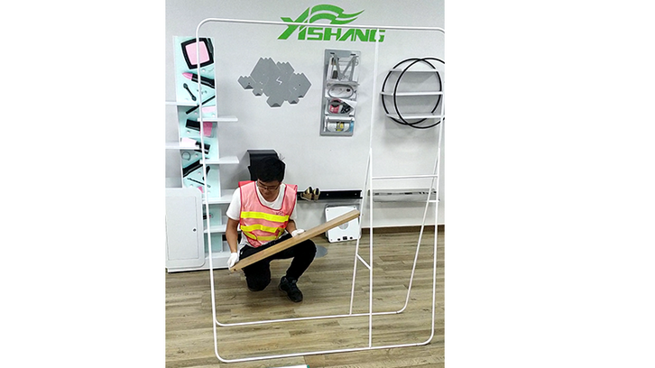 Checking Before Clothes Rack Sample Trial Installation