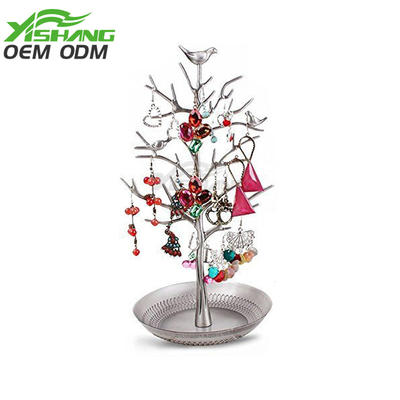 Custom Metal Decorative Jewelry Tree Organizer for Stores