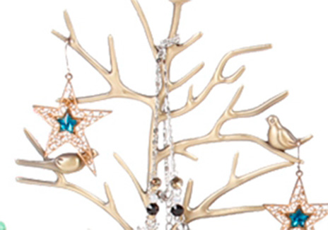 YISHANG -Metal Jewelry Tree Earring Organizer Jewelry Display Stands-2