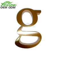 Custom Gold Stainless Steel Letters And Numbers For Signs