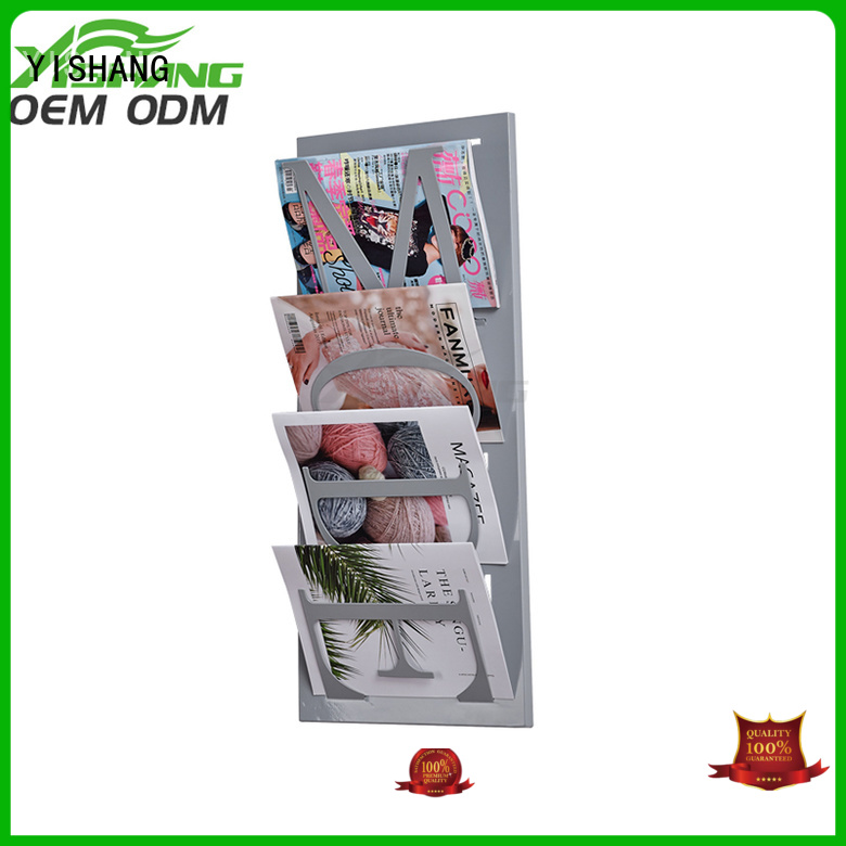 Download Manufacturer Of Wall Mounted Metal Magizine Display Rack Ys 1700031 PSD Mockup Templates