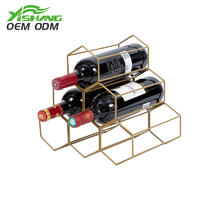 Custom Countertop Standing Metal Wire Wine Rack