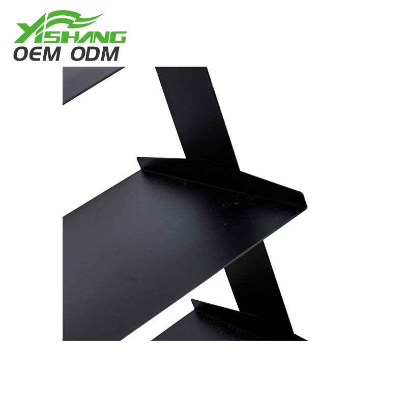 YISHANG Custom Modern Black Narrow Metal Shoe Rack Shoe Display image17