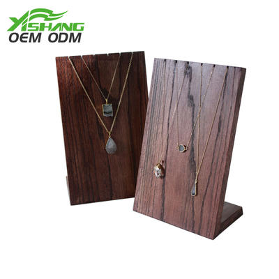 Custom Wooden Long Jewelry Necklace Display Rack