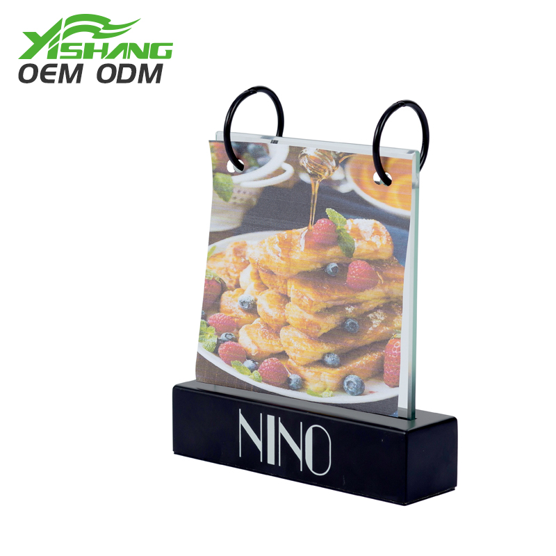 Custom Table Menu Holders Display Stand for Restuarant