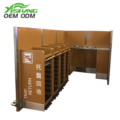Custom Metal Tableware and Food Recycle Bin Station
