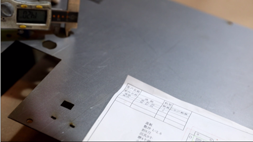 Sheet Metal Fabrication - Size Inspection After Laser Cutting Metal Plate