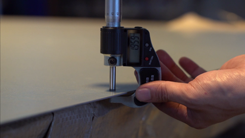 Sheet Metal Fabrication - Thickness Inspection of Steel Plate Raw Materials