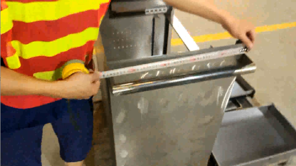 Metal Tool Cabinet - Size Inspection Before Surface Treatment