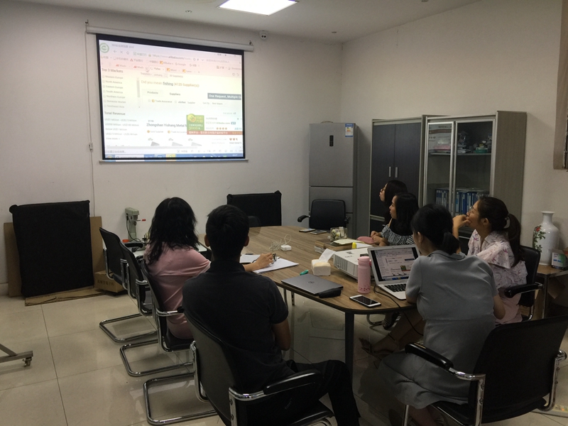 YISHANG -Sales Department Training And Studying, Zhongshan Yishang Metal Products Co-1