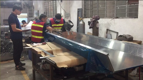 Aluminum Fabrication - Inspect Welding of Large Aluminum Product
