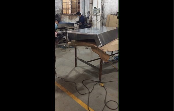 Aluminum Fabrication - Grinding Aluminum Enclosure