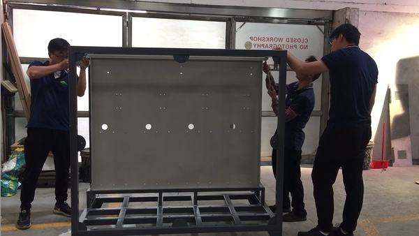 Installation QC For Large Metal Cabinet